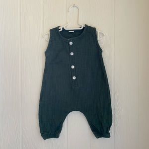 Green Muslin Romper